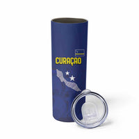 Custom Curacao Football Skinny Tumbler La Pantera Negra
