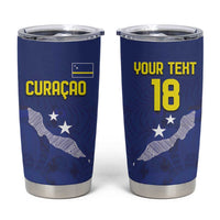 Custom Curacao Football Tumbler Cup La Pantera Negra