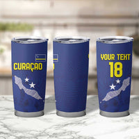 Custom Curacao Football Tumbler Cup La Pantera Negra