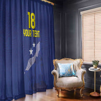 Custom Curacao Football Window Curtain La Pantera Negra