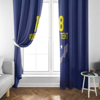 Custom Curacao Football Window Curtain La Pantera Negra