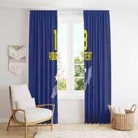 Custom Curacao Football Window Curtain La Pantera Negra