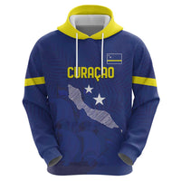 Custom Curacao Football Zip Hoodie La Pantera Negra