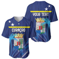 Personalized Curacao Flag Day Baseball Jersey Dia di Bandera