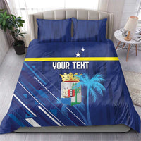 Personalized Curacao Flag Day Bedding Set Dia di Bandera