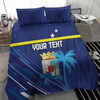 Personalized Curacao Flag Day Bedding Set Dia di Bandera