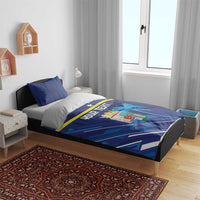 Personalized Curacao Flag Day Bedding Set Dia di Bandera