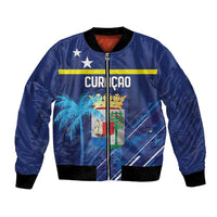 Personalized Curacao Flag Day Bomber Jacket Dia di Bandera