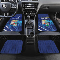 Personalized Curacao Flag Day Car Mats Dia di Bandera