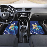 Personalized Curacao Flag Day Car Mats Dia di Bandera