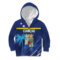 Personalized Curacao Flag Day Kid Hoodie Dia di Bandera