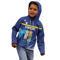 Personalized Curacao Flag Day Kid Hoodie Dia di Bandera
