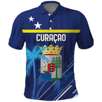 Personalized Curacao Flag Day Polo Shirt Dia di Bandera