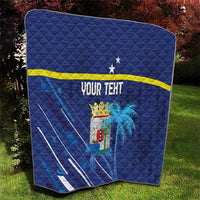 Personalized Curacao Flag Day Quilt Dia di Bandera