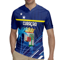 Personalized Curacao Flag Day Rugby Jersey Dia di Bandera