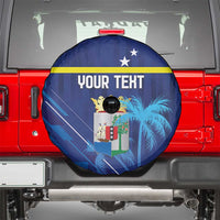 Personalized Curacao Flag Day Spare Tire Cover Dia di Bandera
