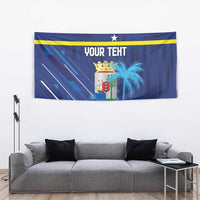 Personalized Curacao Flag Day Tapestry Dia di Bandera