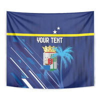 Personalized Curacao Flag Day Tapestry Dia di Bandera