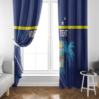 Personalized Curacao Flag Day Window Curtain Dia di Bandera