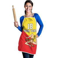 Custom Sicilia Football Apron Naziunali Siciliana - Wonder Print Shop
