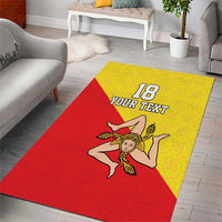 Custom Sicilia Football Area Rug Naziunali Siciliana - Wonder Print Shop