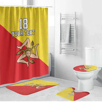 Custom Sicilia Football Bathroom Set Naziunali Siciliana - Wonder Print Shop