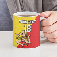 Custom Sicilia Football Ceramic Mug Naziunali Siciliana - Wonder Print Shop