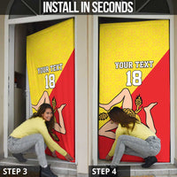 Custom Sicilia Football Door Cover Naziunali Siciliana - Wonder Print Shop