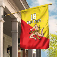Custom Sicilia Football Garden Flag Naziunali Siciliana - Wonder Print Shop