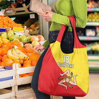 Custom Sicilia Football Grocery Bag Naziunali Siciliana - Wonder Print Shop