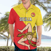 Custom Sicilia Football Hawaiian Shirt Naziunali Siciliana - Wonder Print Shop