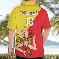 Custom Sicilia Football Hawaiian Shirt Naziunali Siciliana - Wonder Print Shop