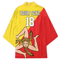 Custom Sicilia Football Kimono Naziunali Siciliana - Wonder Print Shop