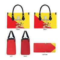 Custom Sicilia Football Leather Bag Naziunali Siciliana - Wonder Print Shop