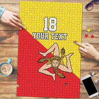 Custom Sicilia Football Puzzle Naziunali Siciliana - Wonder Print Shop