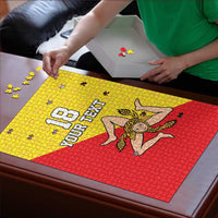 Custom Sicilia Football Puzzle Naziunali Siciliana - Wonder Print Shop