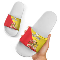 Custom Sicilia Football Slide Sandals Naziunali Siciliana - Wonder Print Shop