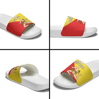Custom Sicilia Football Slide Sandals Naziunali Siciliana - Wonder Print Shop