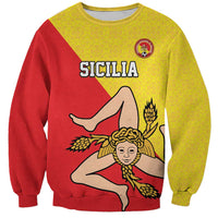 Custom Sicilia Football Sweatshirt Naziunali Siciliana - Wonder Print Shop