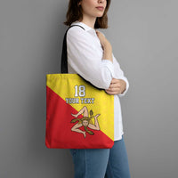Custom Sicilia Football Tote Bag Naziunali Siciliana - Wonder Print Shop