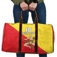 Custom Sicilia Football Travel Bag Naziunali Siciliana - Wonder Print Shop
