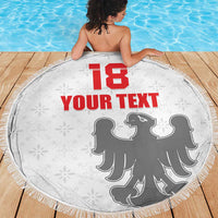 Custom Sicilia Football Beach Blanket Animus Tuus Dominus - Wonder Print Shop