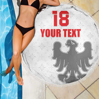 Custom Sicilia Football Beach Blanket Animus Tuus Dominus - Wonder Print Shop