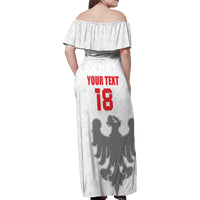 Custom Sicilia Football Family Matching Off Shoulder Maxi Dress and Hawaiian Shirt Animus Tuus Dominus - Wonder Print Shop