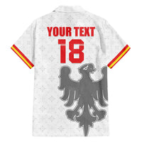 Custom Sicilia Football Family Matching Short Sleeve Bodycon Dress and Hawaiian Shirt Animus Tuus Dominus - Wonder Print Shop