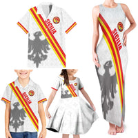 Custom Sicilia Football Family Matching Tank Maxi Dress and Hawaiian Shirt Animus Tuus Dominus - Wonder Print Shop