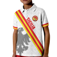Custom Sicilia Football Kid Polo Shirt Animus Tuus Dominus - Wonder Print Shop