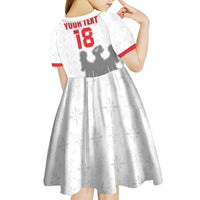 Custom Sicilia Football Kid Short Sleeve Dress Animus Tuus Dominus - Wonder Print Shop