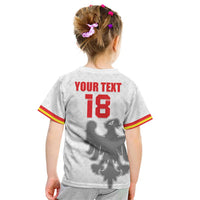 Custom Sicilia Football Kid T Shirt Animus Tuus Dominus - Wonder Print Shop