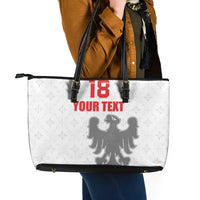 Custom Sicilia Football Leather Tote Bag Animus Tuus Dominus - Wonder Print Shop